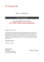 АСТ-терапия с точки зрения фундаментальной науки